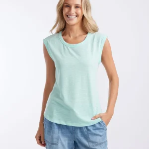 Gelati Stripe Cali Tank - Seaglass